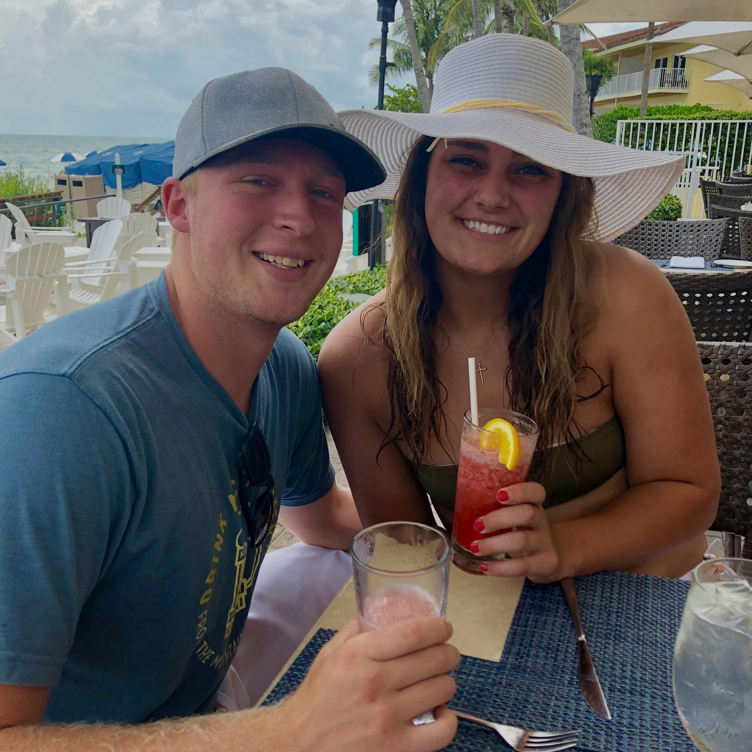 One of our very first dates in FL! Circa June 2018