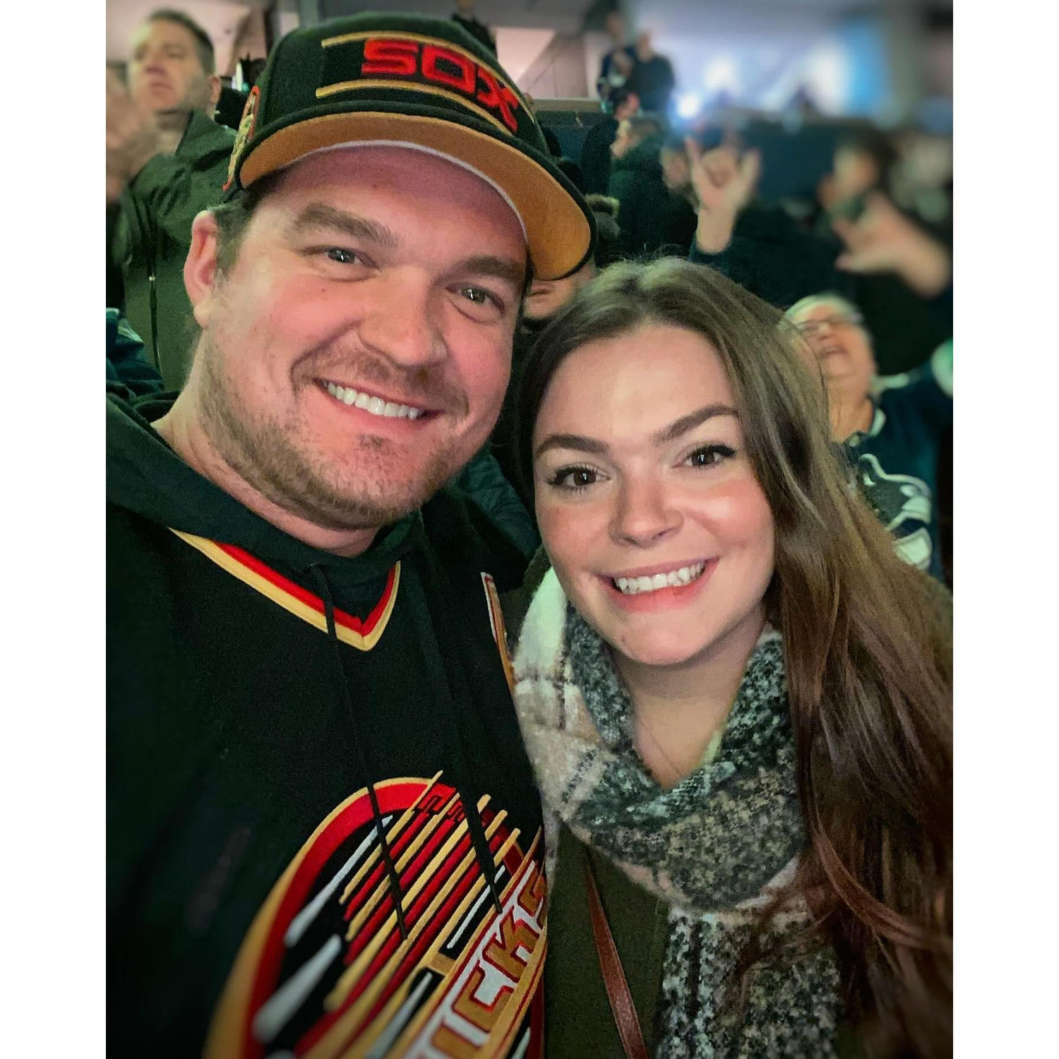 Natalie's first Canucks game