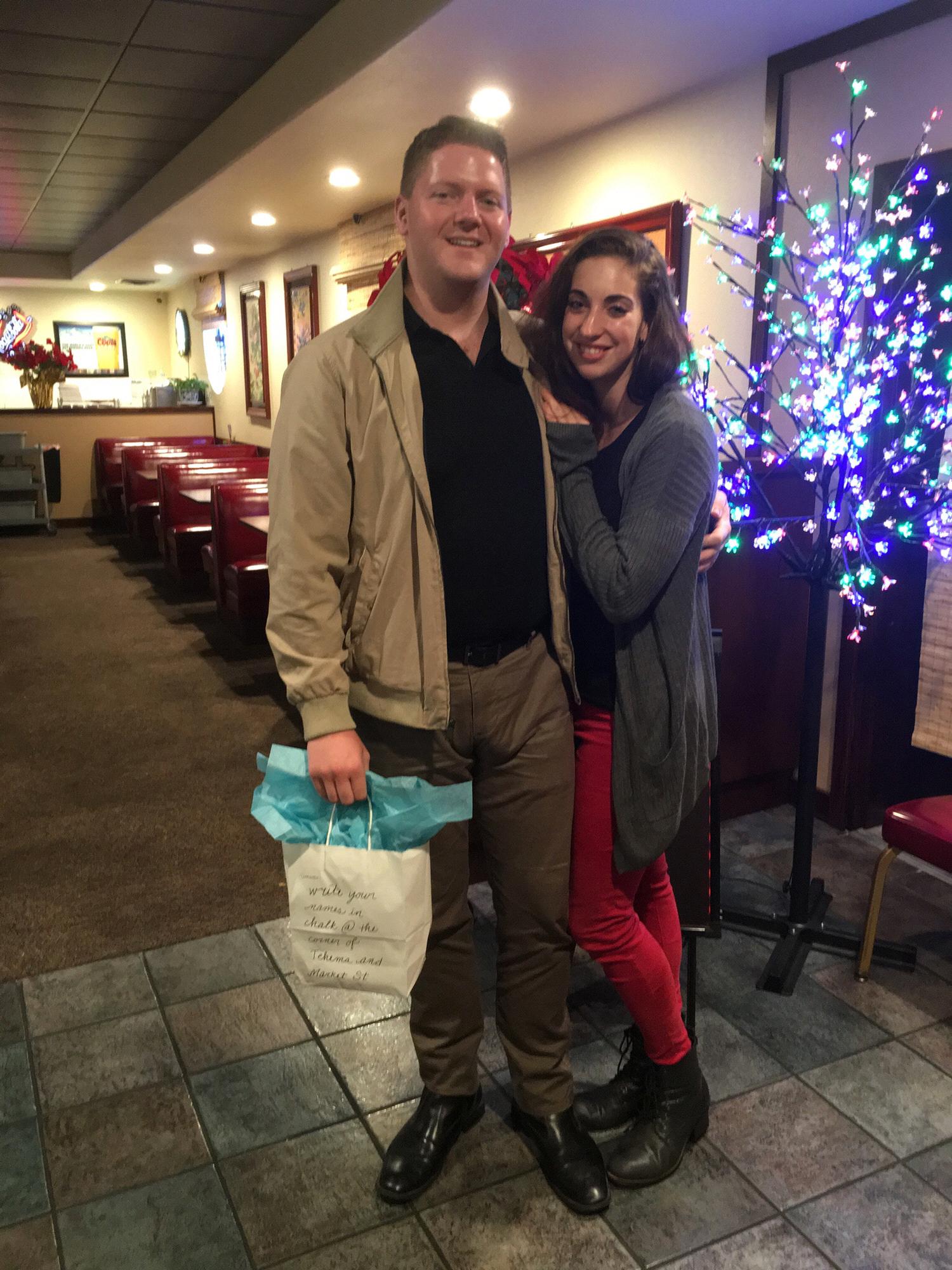 I took him on a scavenger hunt date night!