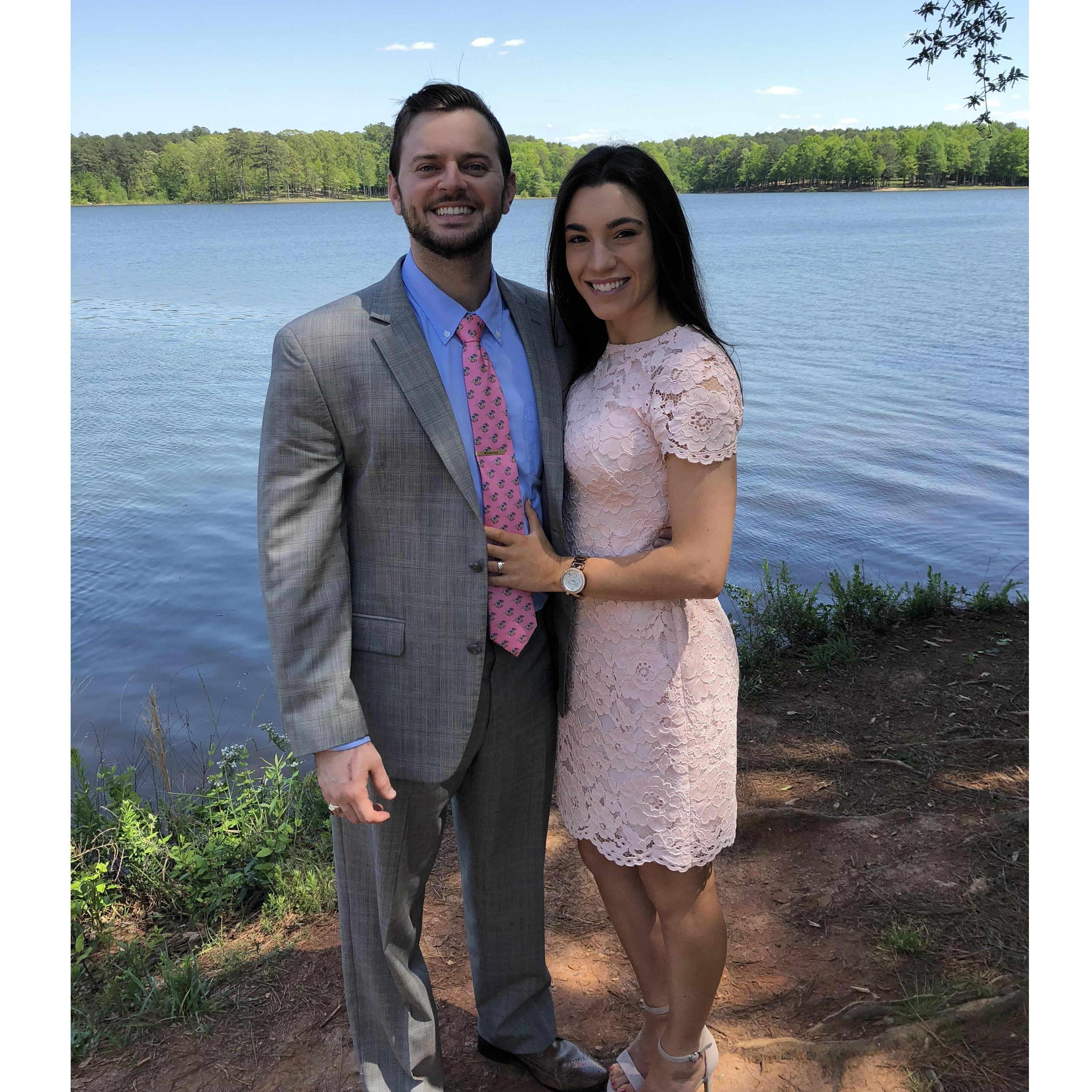Our second or third wedding together? By this time Giselle definitely knew they were going to have their own but who knows what Jonathan was thinking!