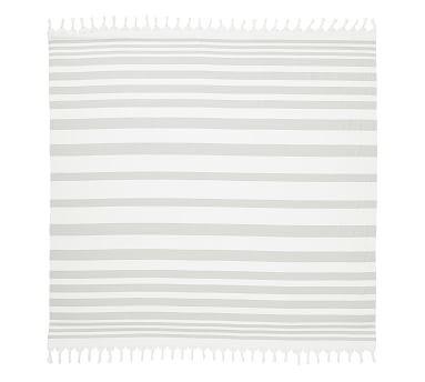 Gray Turkish Striped Family Towel, 78”x78”
