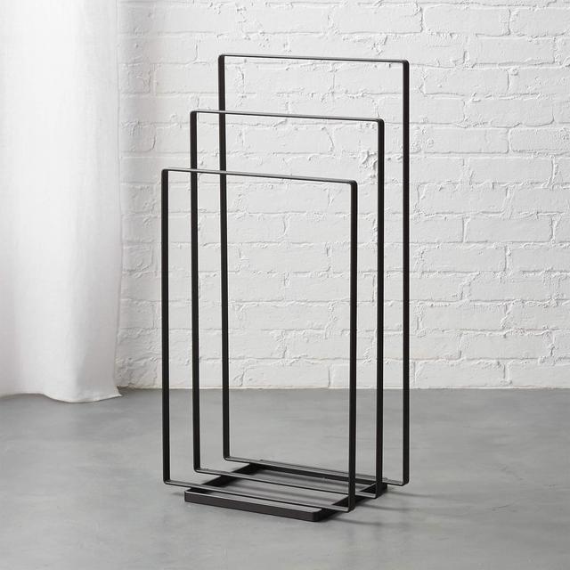Black Towel Rack