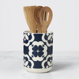 Elegant Geo Print Utensil Crock