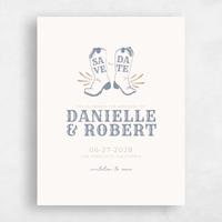 Beige Wedding Save the Date - Tolleson Photo