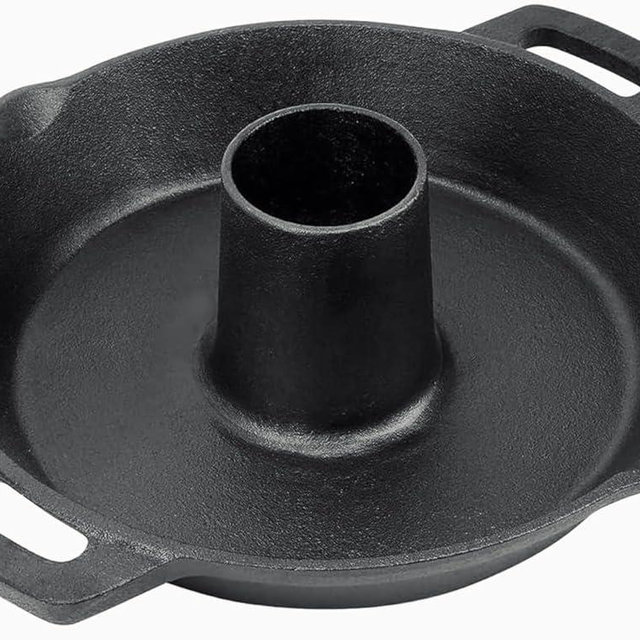 Cast Iron Chicken Roaster-Pre-Seasoned Poultry Roaster Beer Can Turkey/Chicken Holder with Roasting Pan