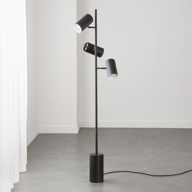 Trio Black Floor Lamp