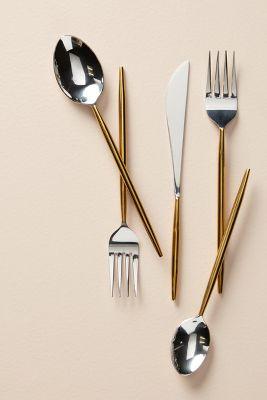 Gold-Dipped Flatware