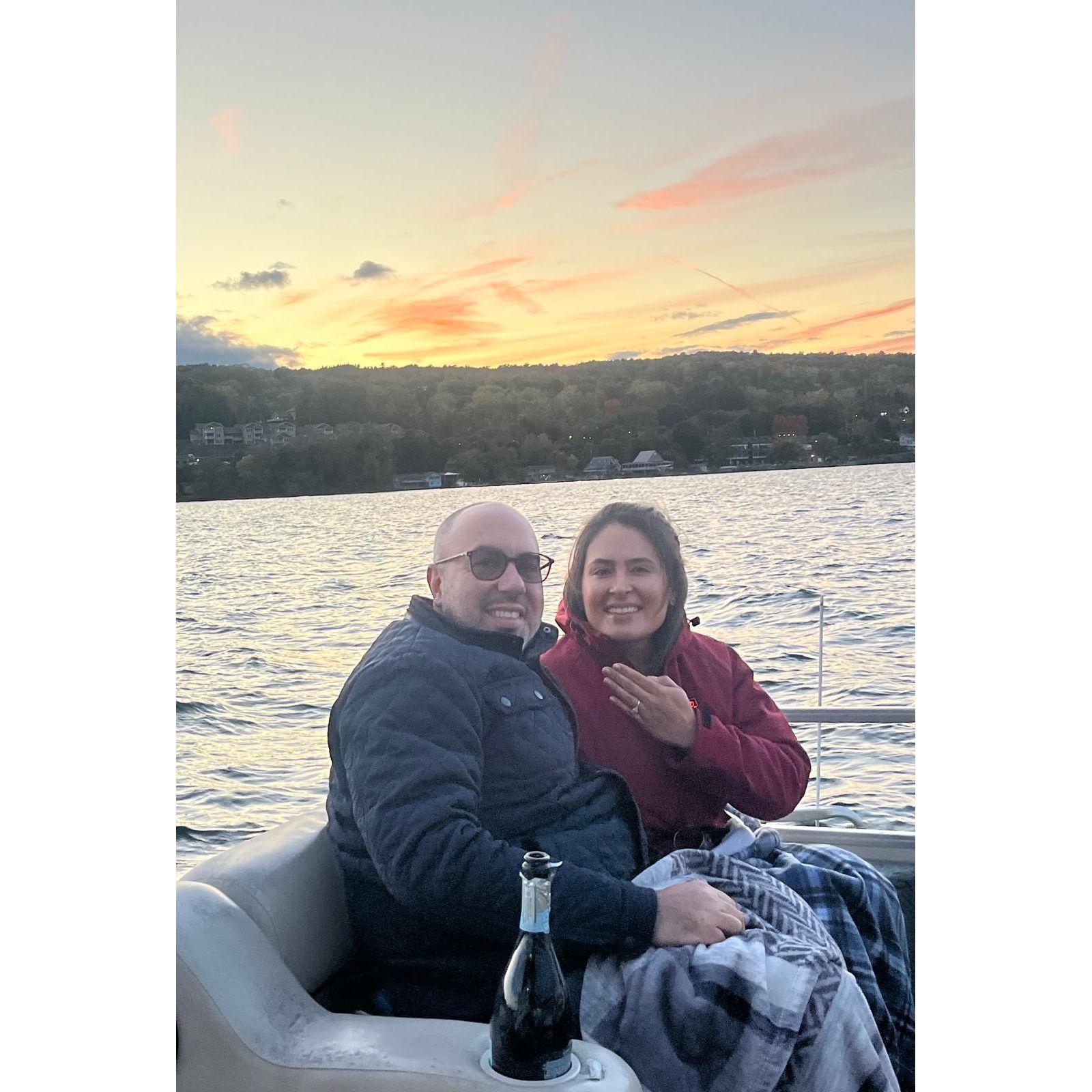 Magical...he popped the question