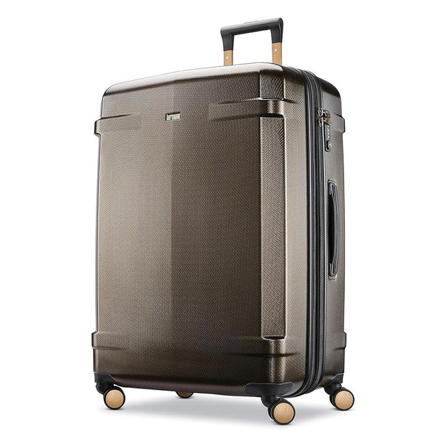 Hartmann Century Deluxe Hardside Expandable Large Checked Luggage with Spinner Wheels, Bronze