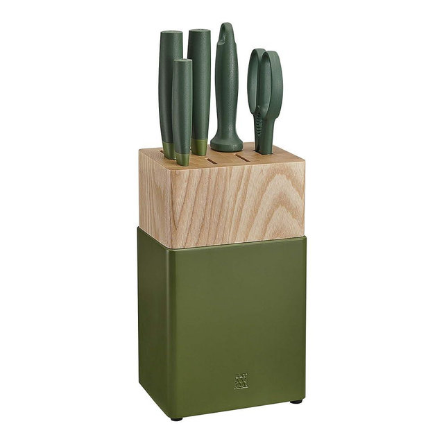 ZWILLING Now S 6-pc Knife Block Set - Lime Green