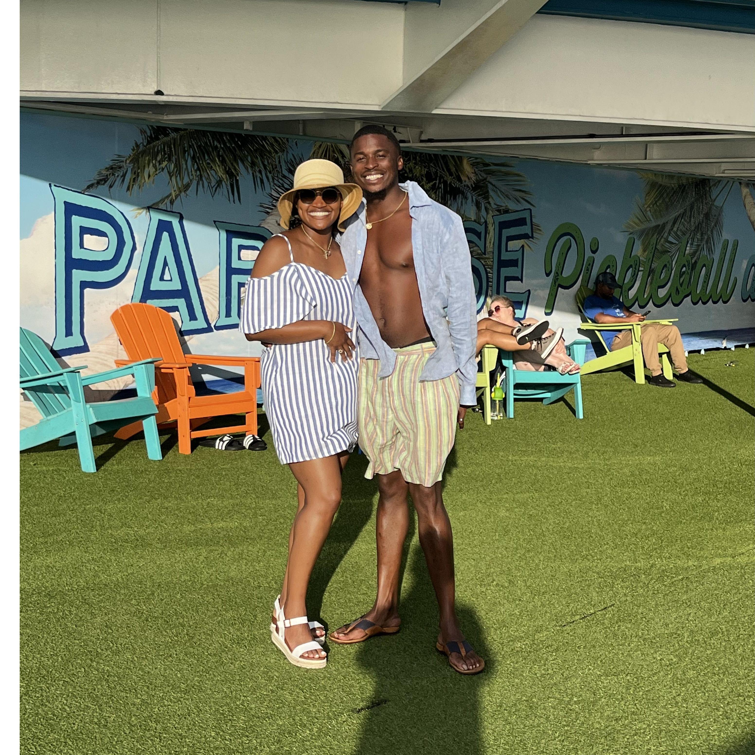 Our first cruise together! We suspected that we were pregnant, but it was not confirmed yet.