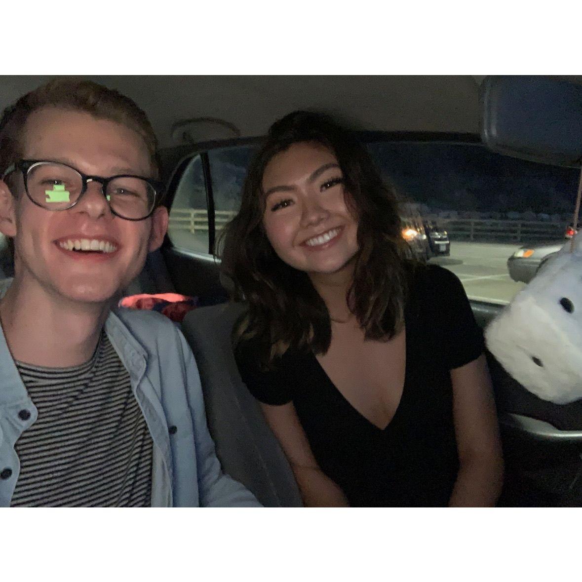 Our first photo together! March 31, 2019