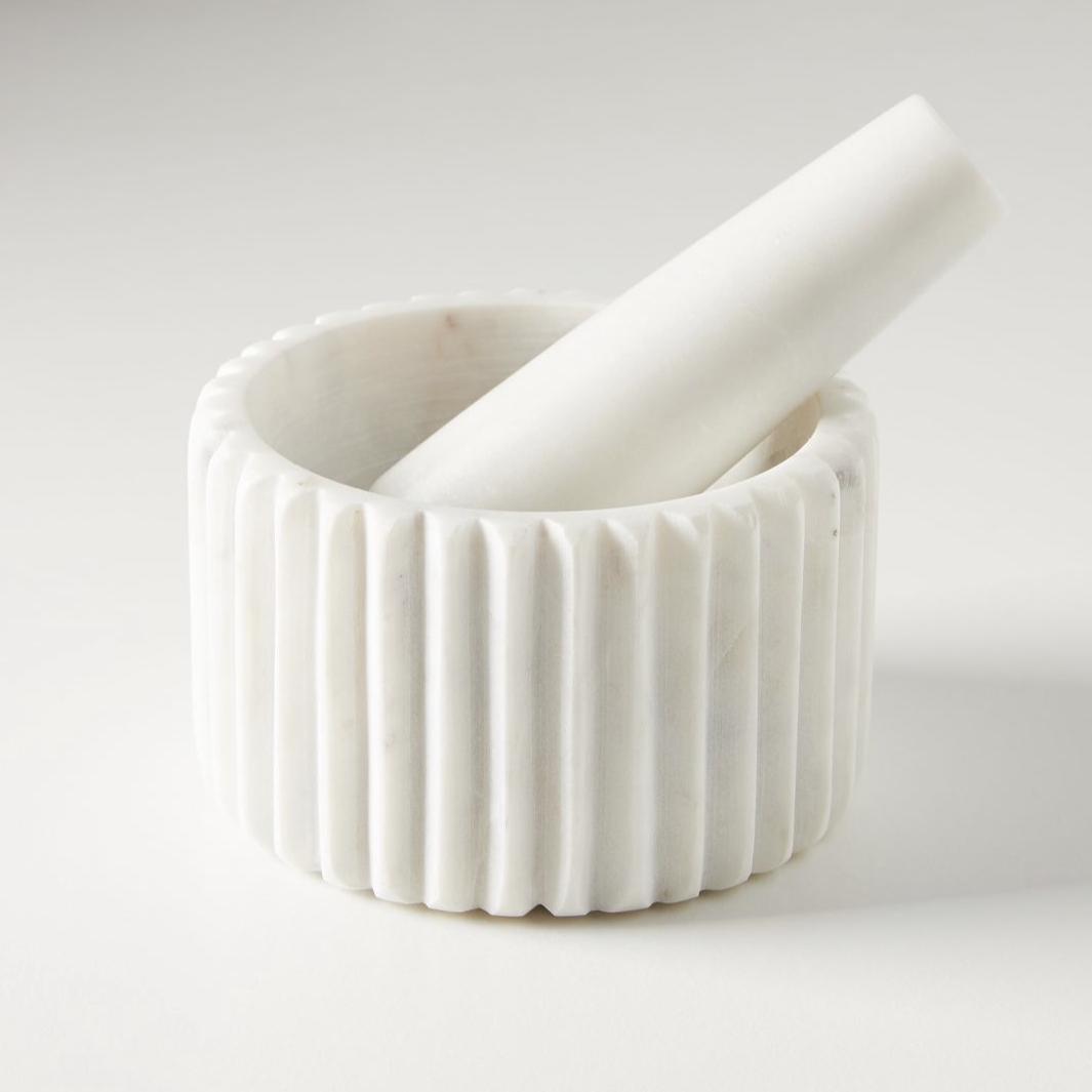 Marble Mortar and Pestle Set