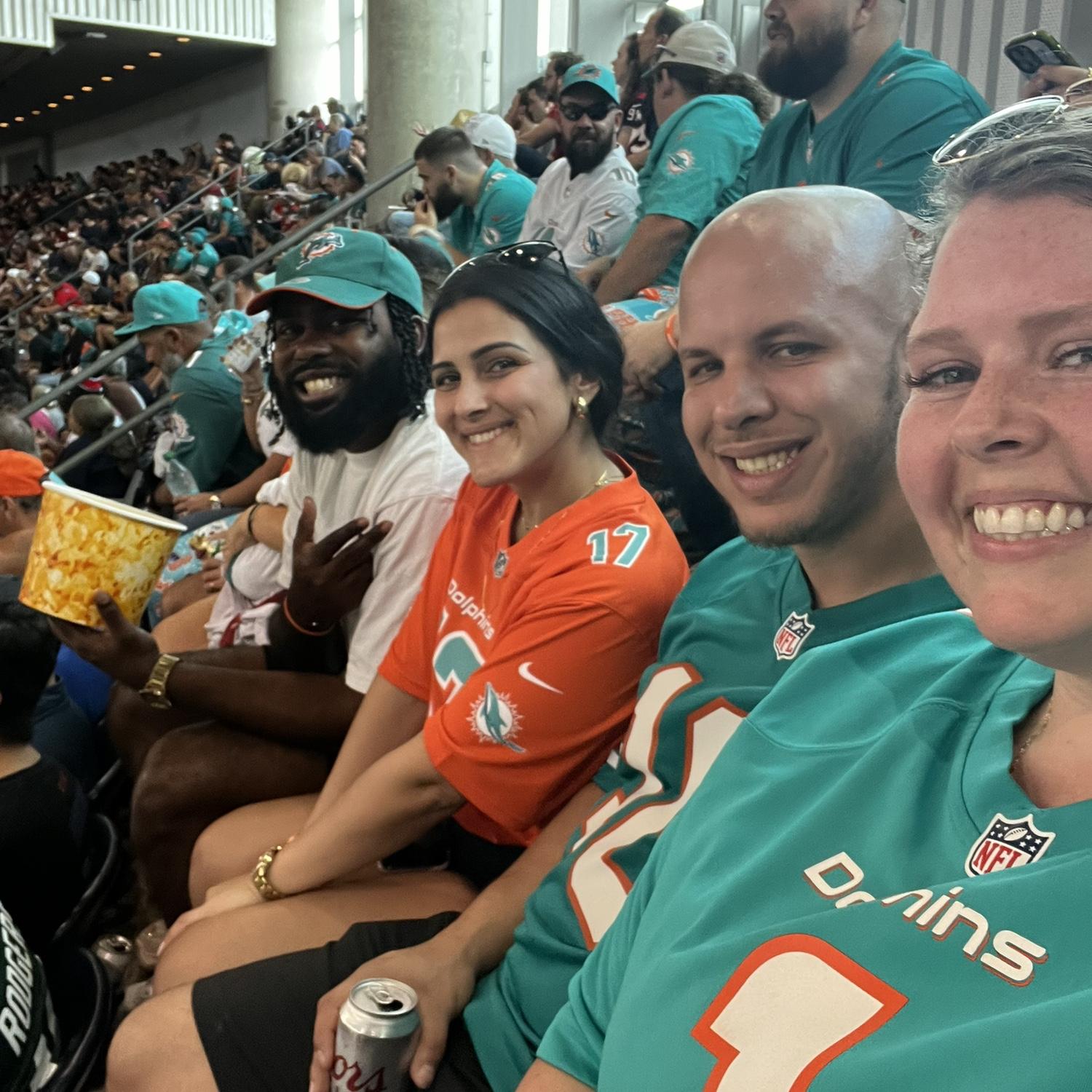 Dolphins game in Houston