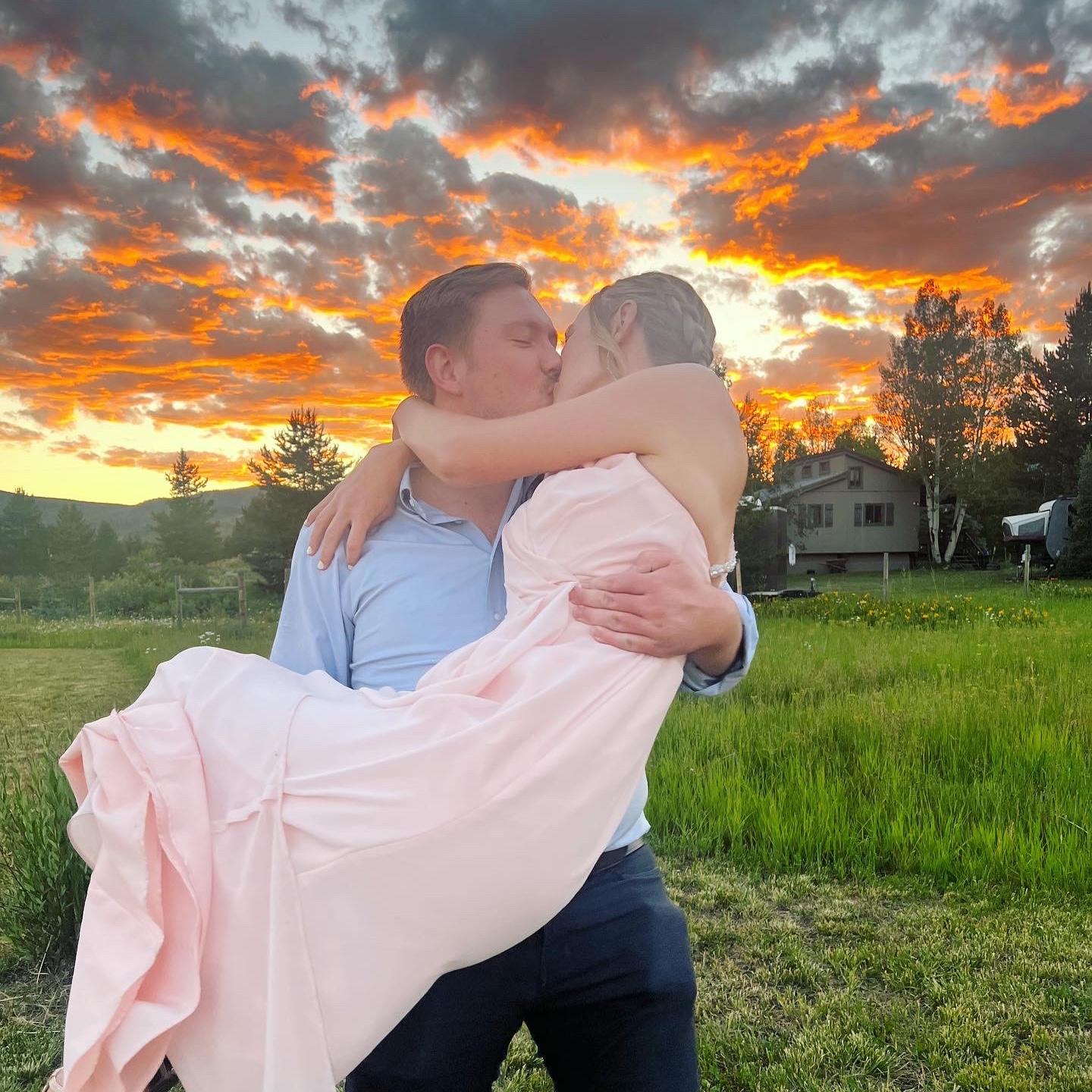 At Heather and Henry's wedding.