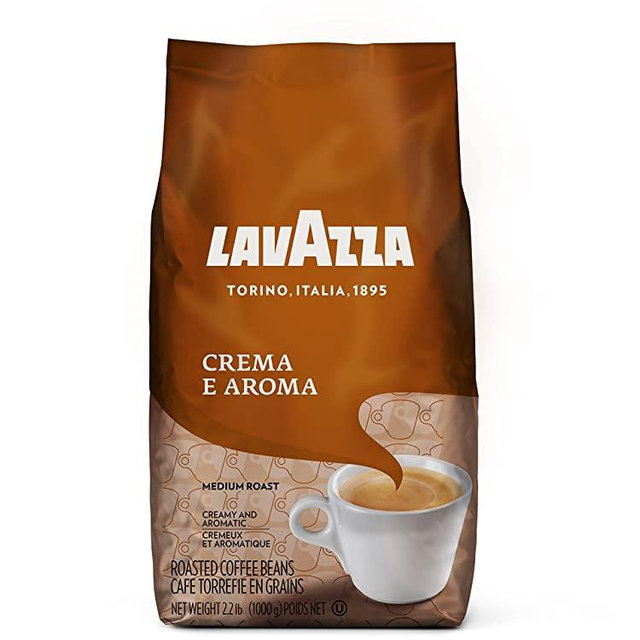Lavazza Crema e Aroma Whole Bean Coffee Blend, Medium Roast, 2.2-Pound Bag