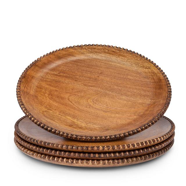 Mango Wood Beaded Charger