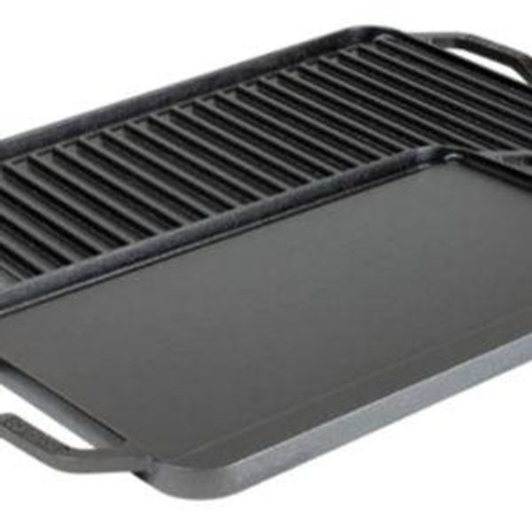 Chef Collection Reversible Grill/Griddle | Lodge Cast Iron