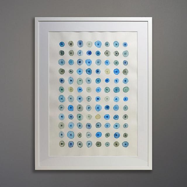 Leah Peeks Painting Blue Dots 26×34