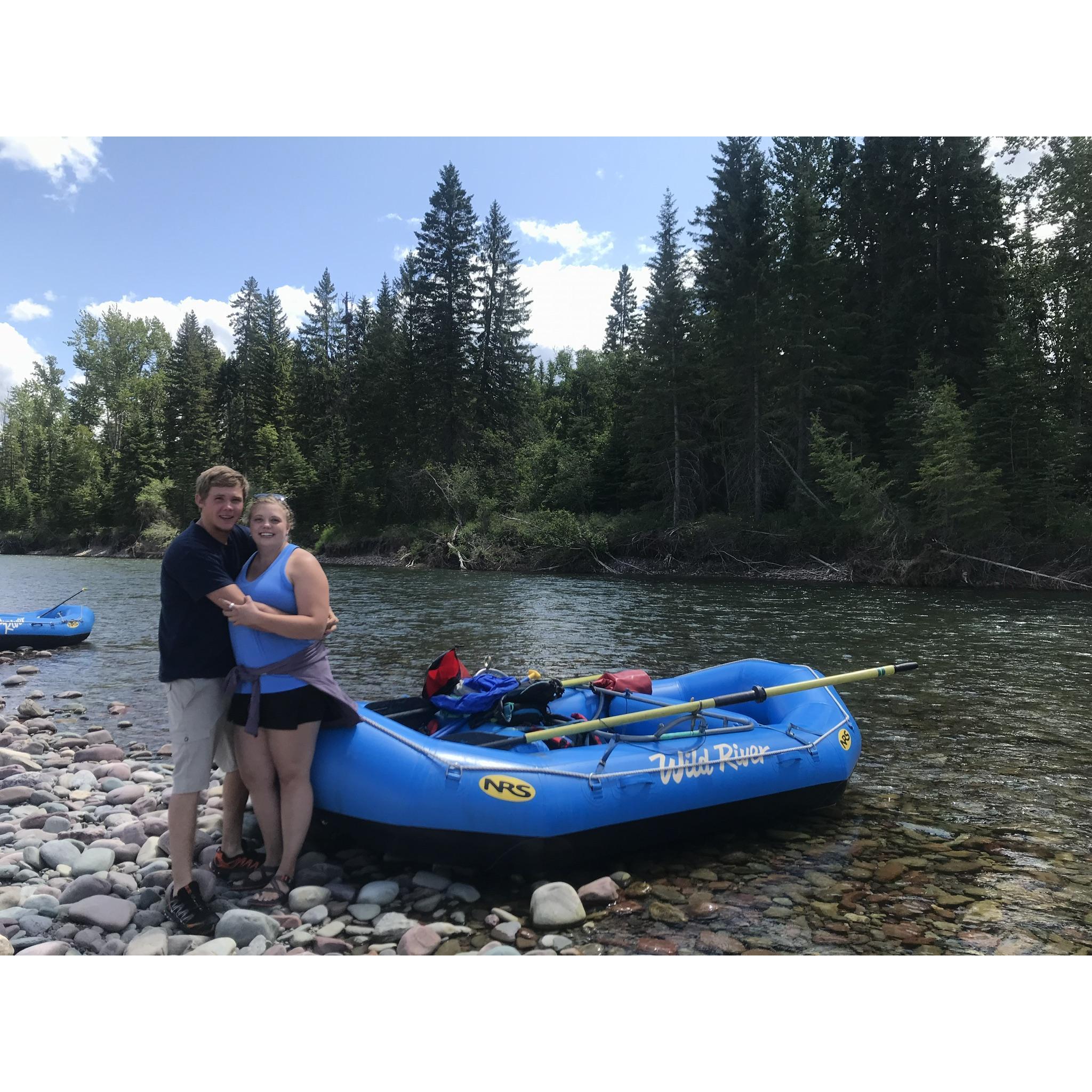 White water rafting for Zeb’s birthday