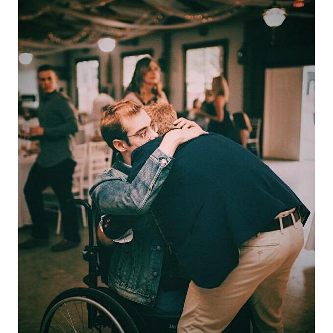 Our first time slow dancing. It couldn't have been more magical!