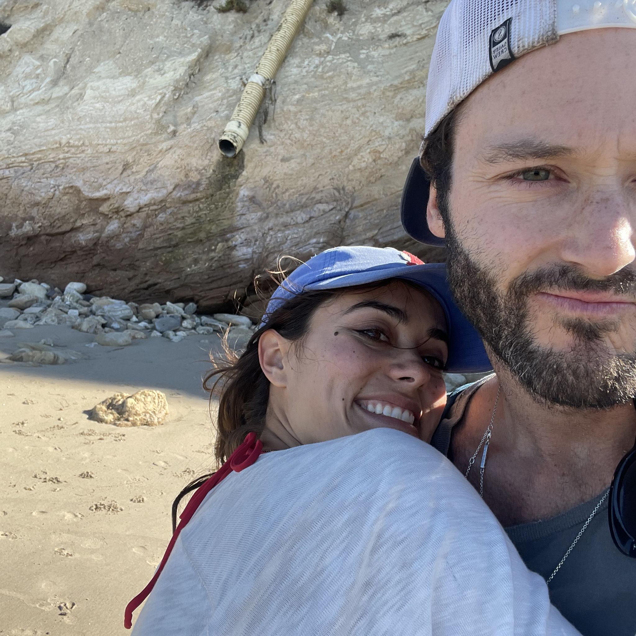 One of our first trips to point dume (where Cole proposed)