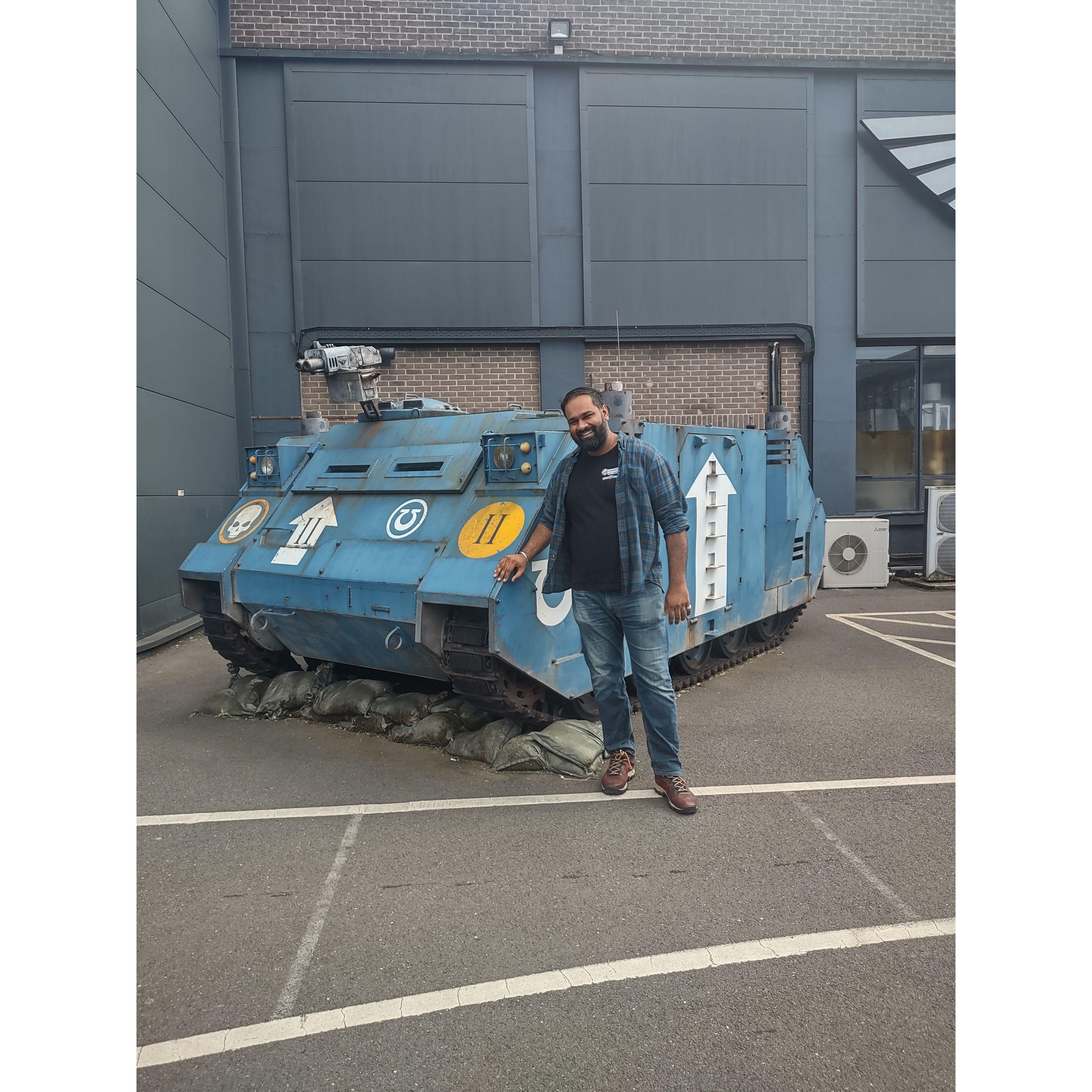Vyasar at Warhammer World, his mecca, 2024