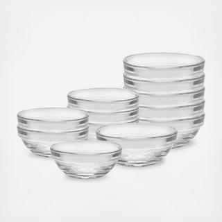 Lys 12-Piece Stackable Condiment/Prep Bowl Set