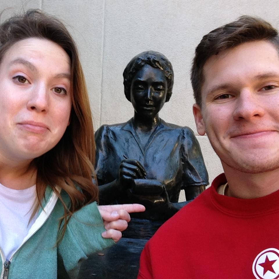 We fell in love in Wichita, KS - home of some great statues and a strange place where almost no one walks around downtown on the weekends.