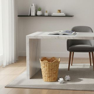 Woven Water Hyacinth Wastebin