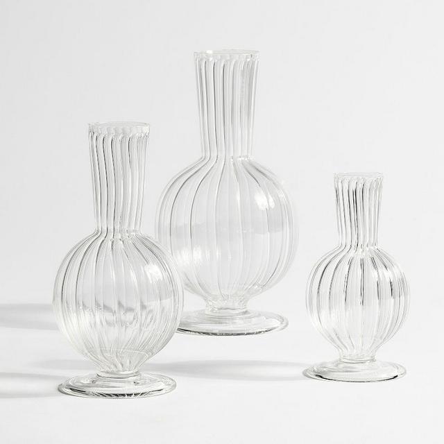 Monique Lhuillier Reese Glass Bud Vases - Set of 3
