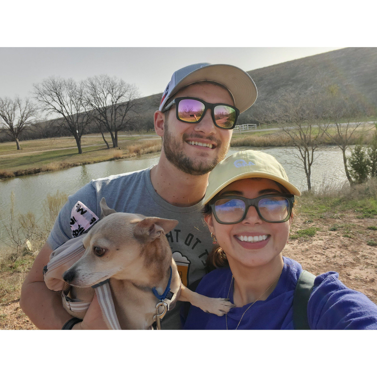 This is one of many mini hikes we've gone on with Pavo!