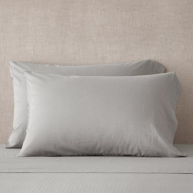 Ultra-Fine Lightweight Cotton Pillowcases (Set Of 2), Size Standard, Color Fog