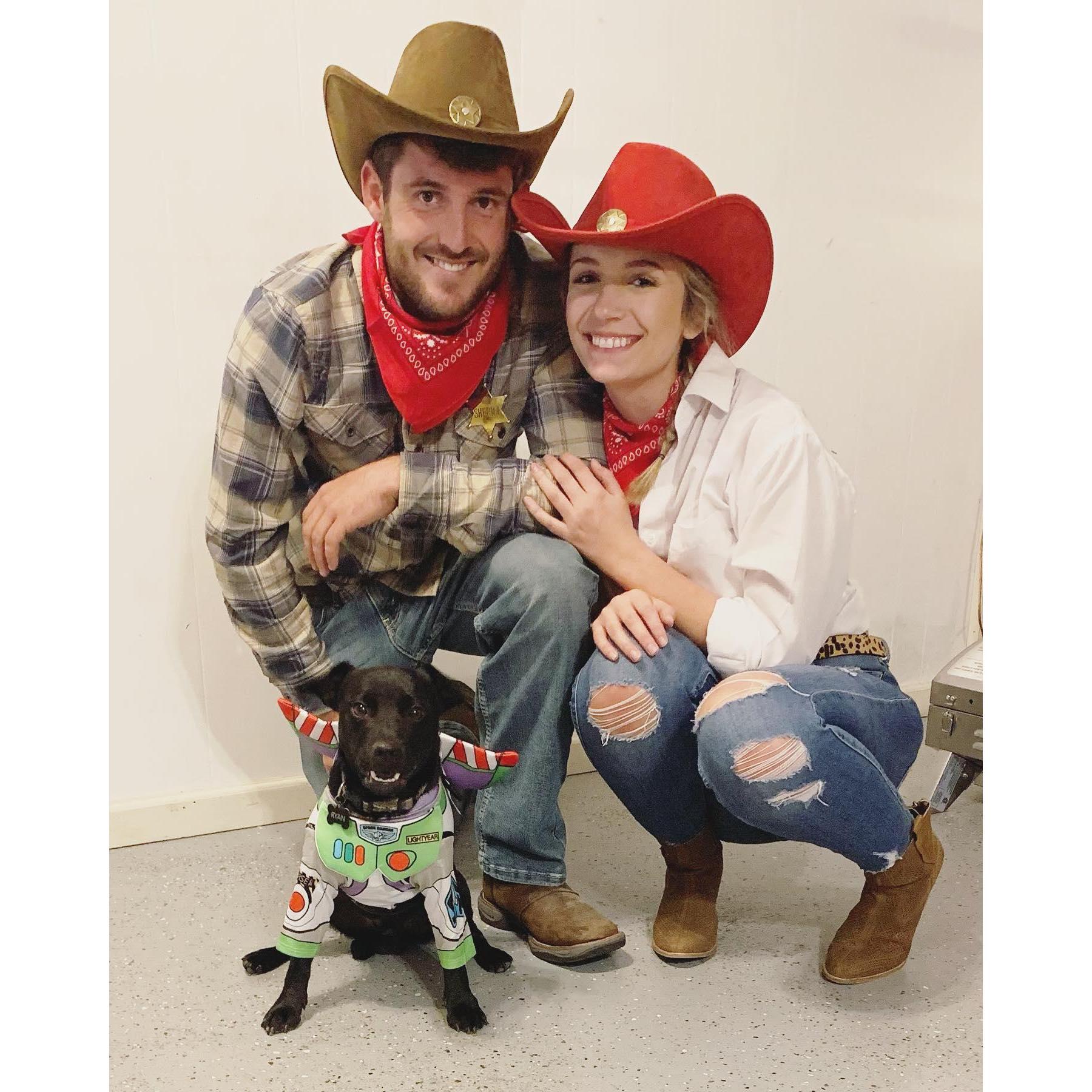 Our first of many Halloween costumes together