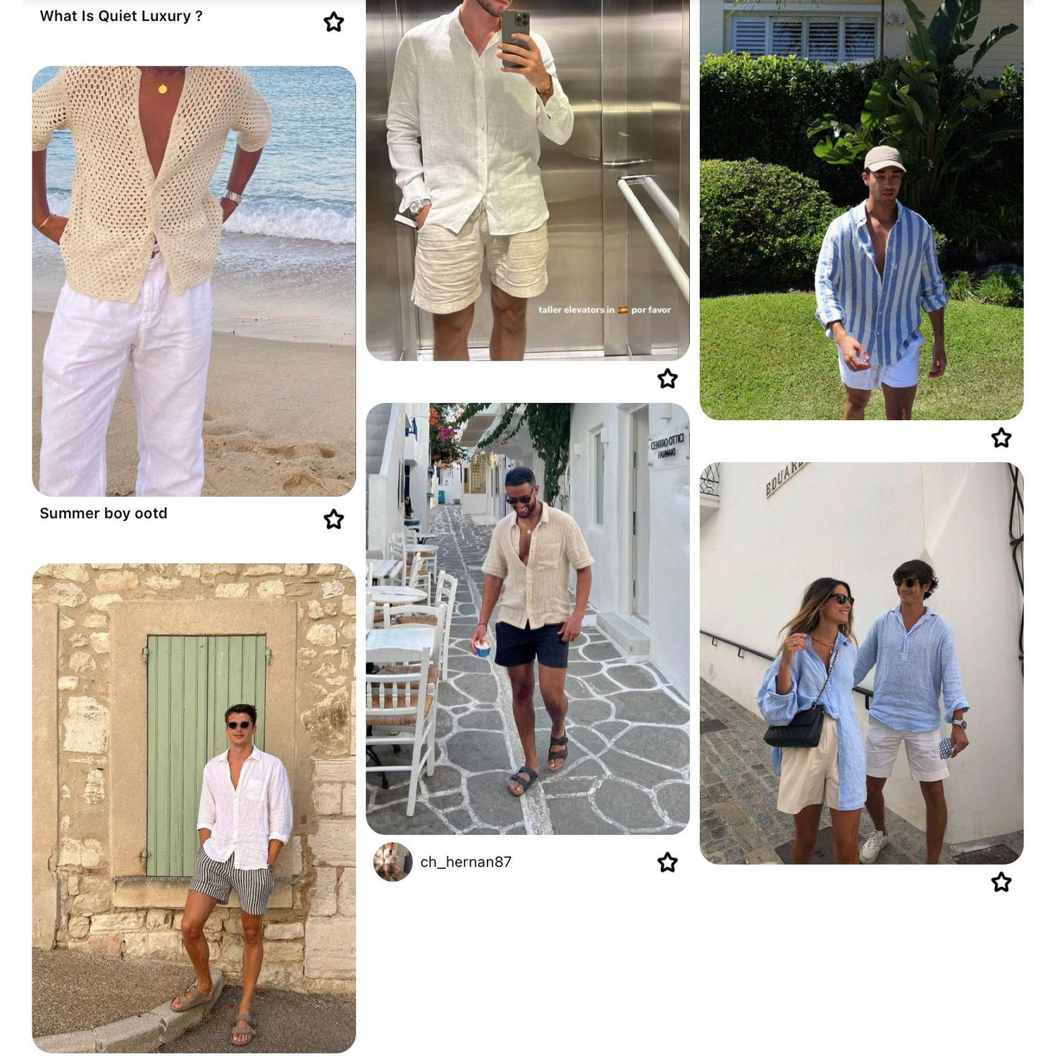 Men’s pool outfit inspo