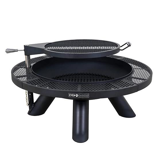 Even Embers 44 in. Round Charcoal/Wood-Burning Fire Pit with Cooking Grate at Tractor Supply Co