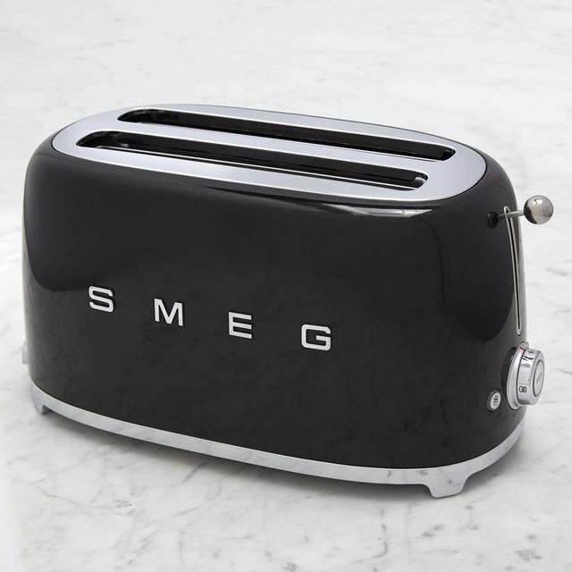 Smeg 4-Slice Toaster, Black