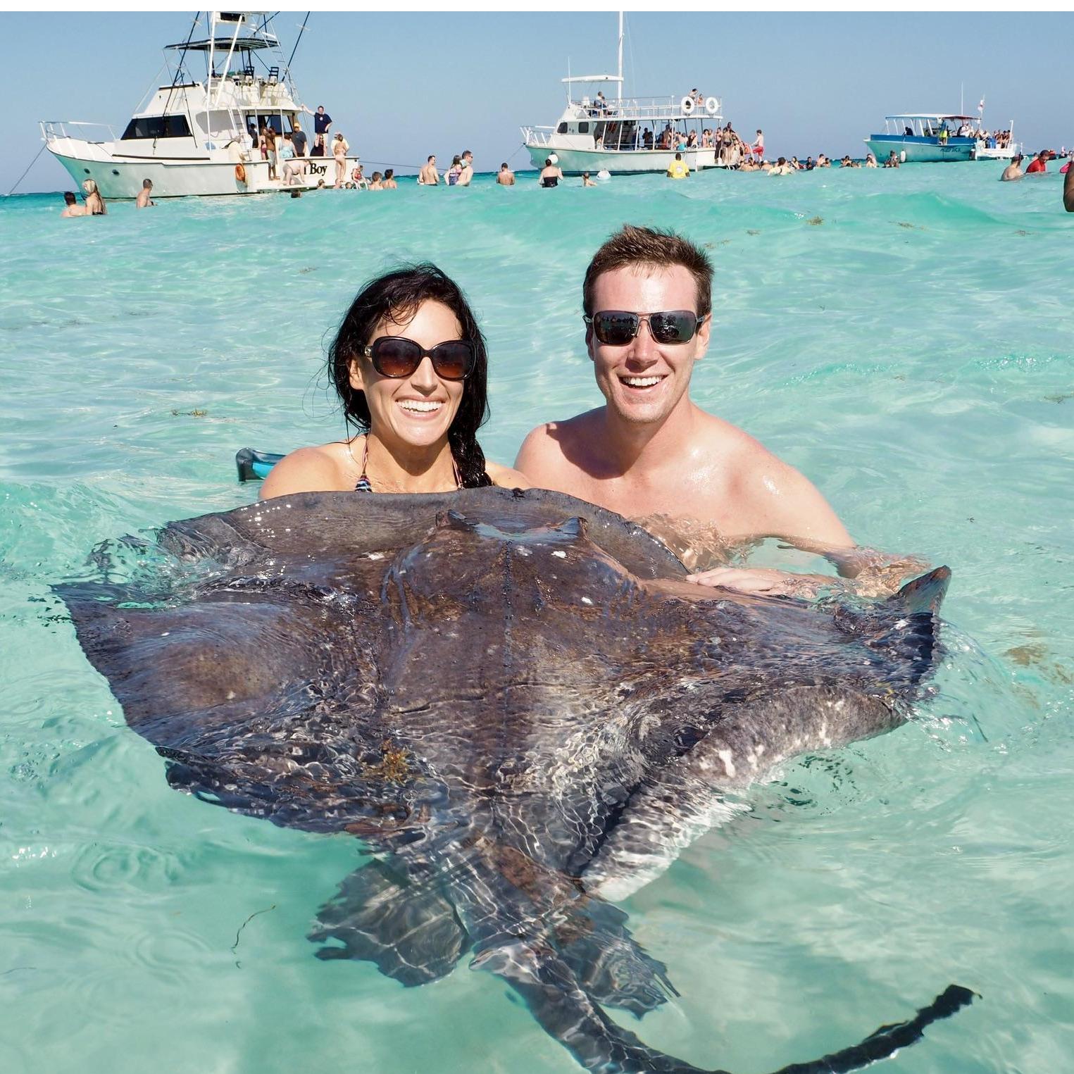 This was an amazing experience! Swimming with wild stingrays in Grand Cayman <3.