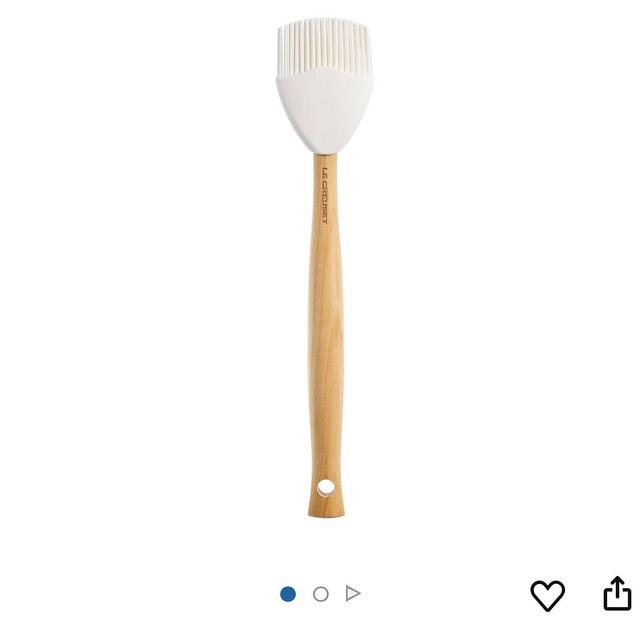 Le Creuset Silicone Craft Series Basting Brush, 10 1/2" x 2 1/8", White