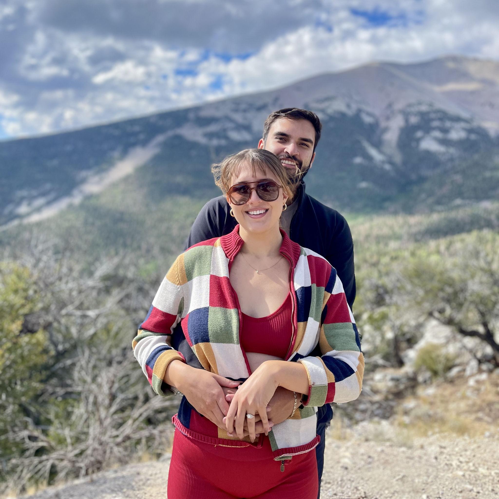 Our first picture as an engaged couple!