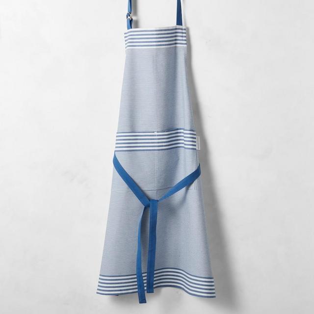 Williams Sonoma Bay Stripe Apron, Bright Blue