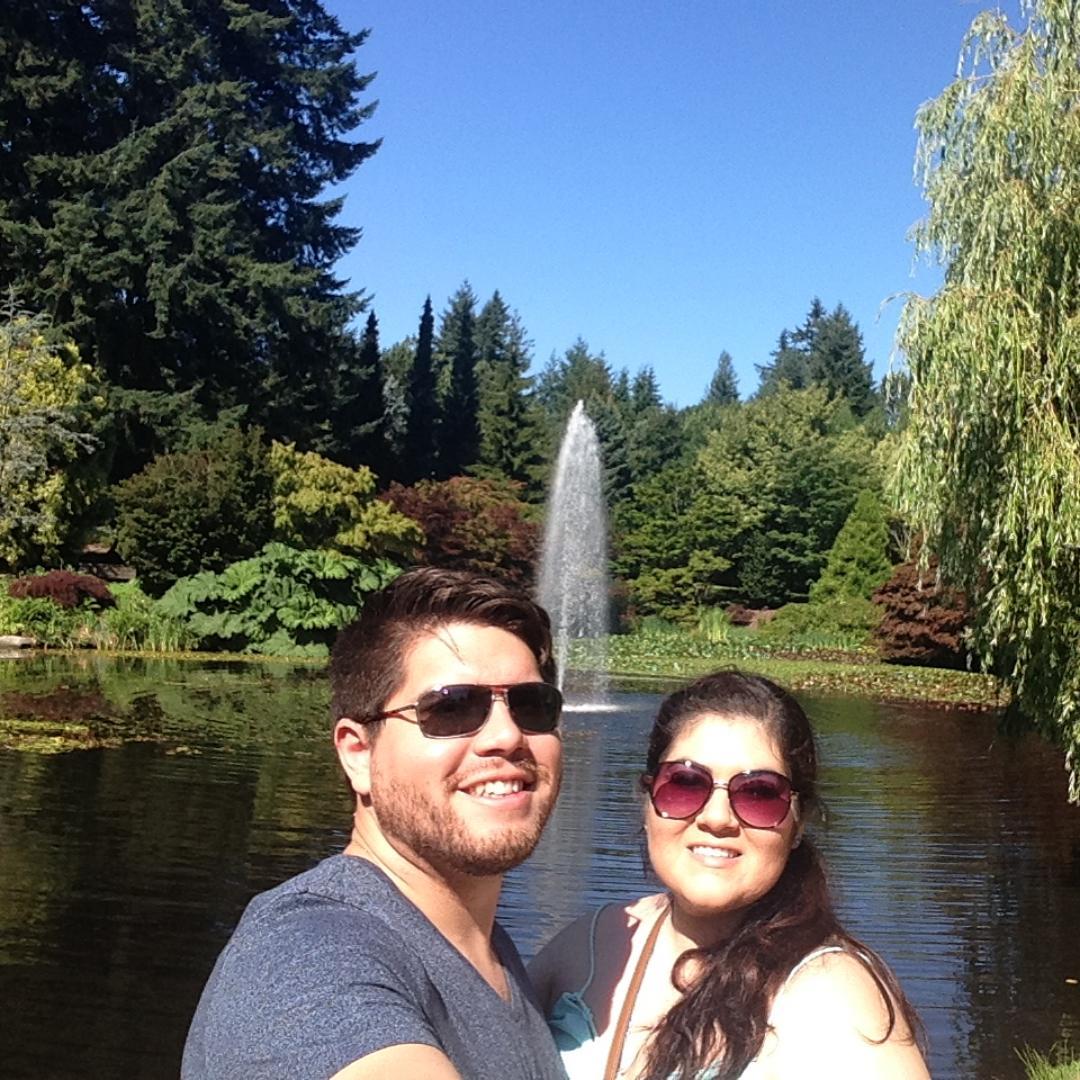 Our visit to the botanical gardens in Vancouver for our post-bar trip.