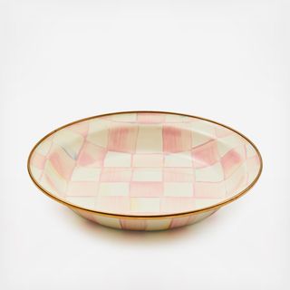 Rosy Check Stainless Steel Pie Plate