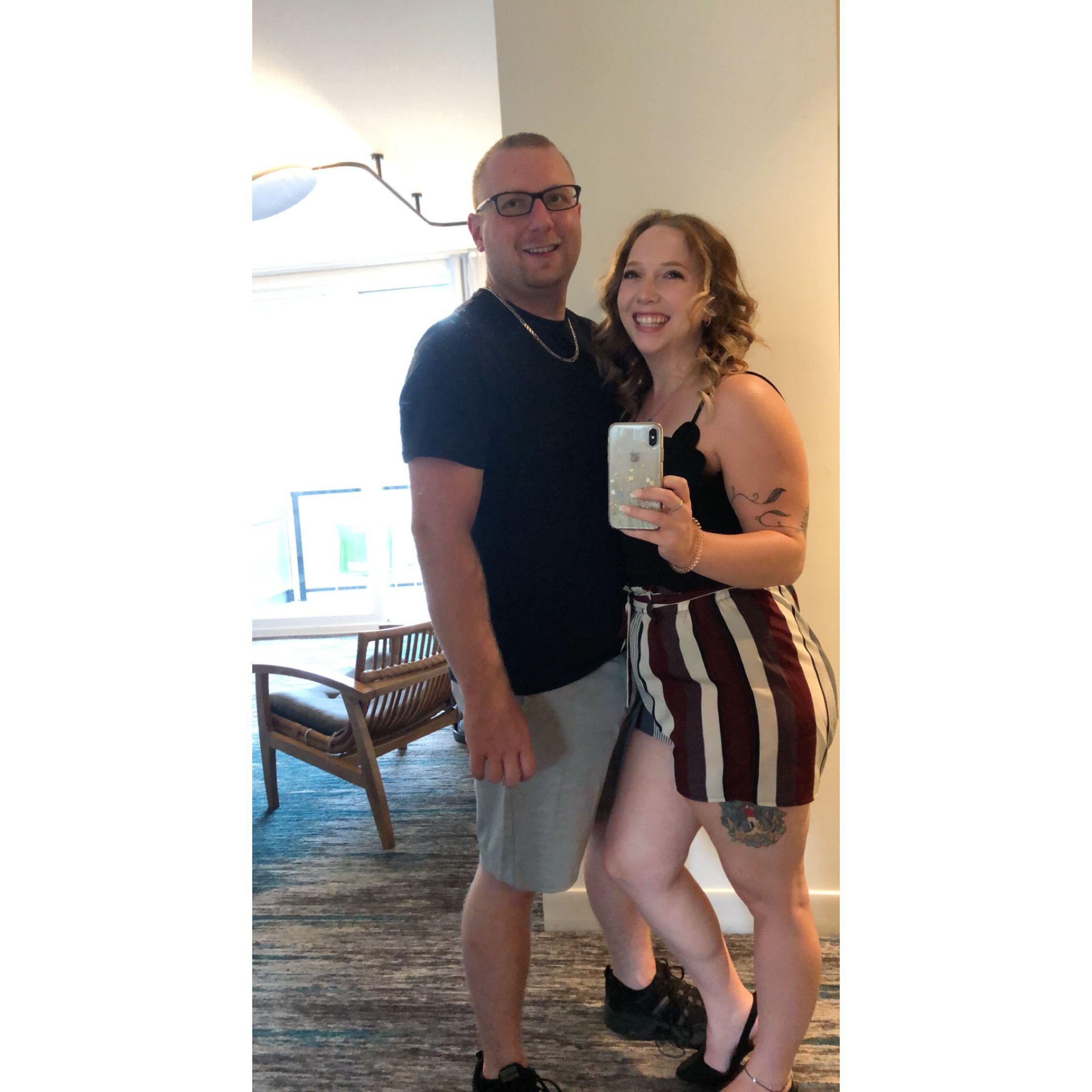 We started dating an hour after we took this picture together - July 16th 2021