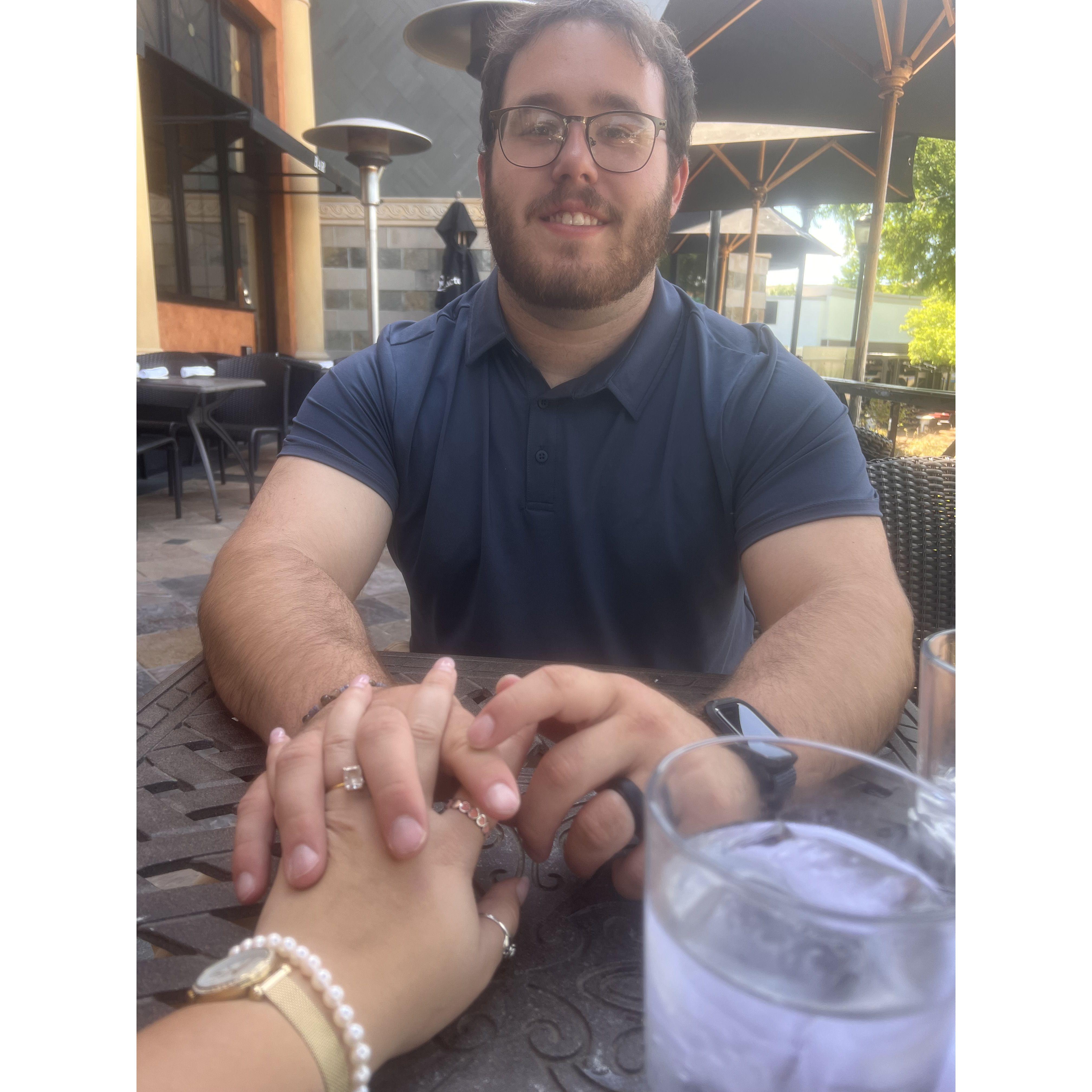 Our 1st Anniversary at the Cheesecake Factory ♥