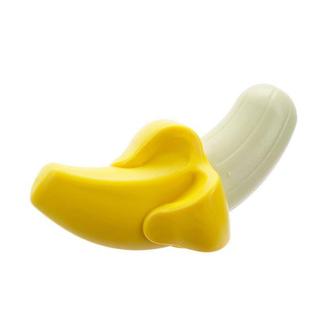 BARK Ba-gnaw-na Super Chewer Dog Food Shaped Toy