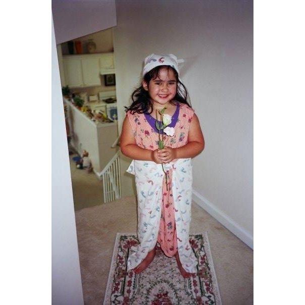 little Claudia has always envisioned her wedding day lol!