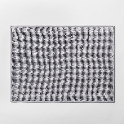 24"x17" Heathered Bath Rug Gray - Made By Design™