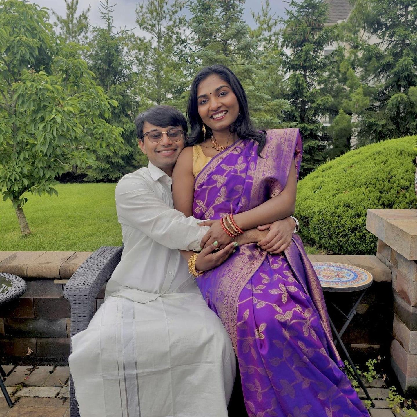 At Adithya's home in Powell, Ohio before a childhood friend's wedding!