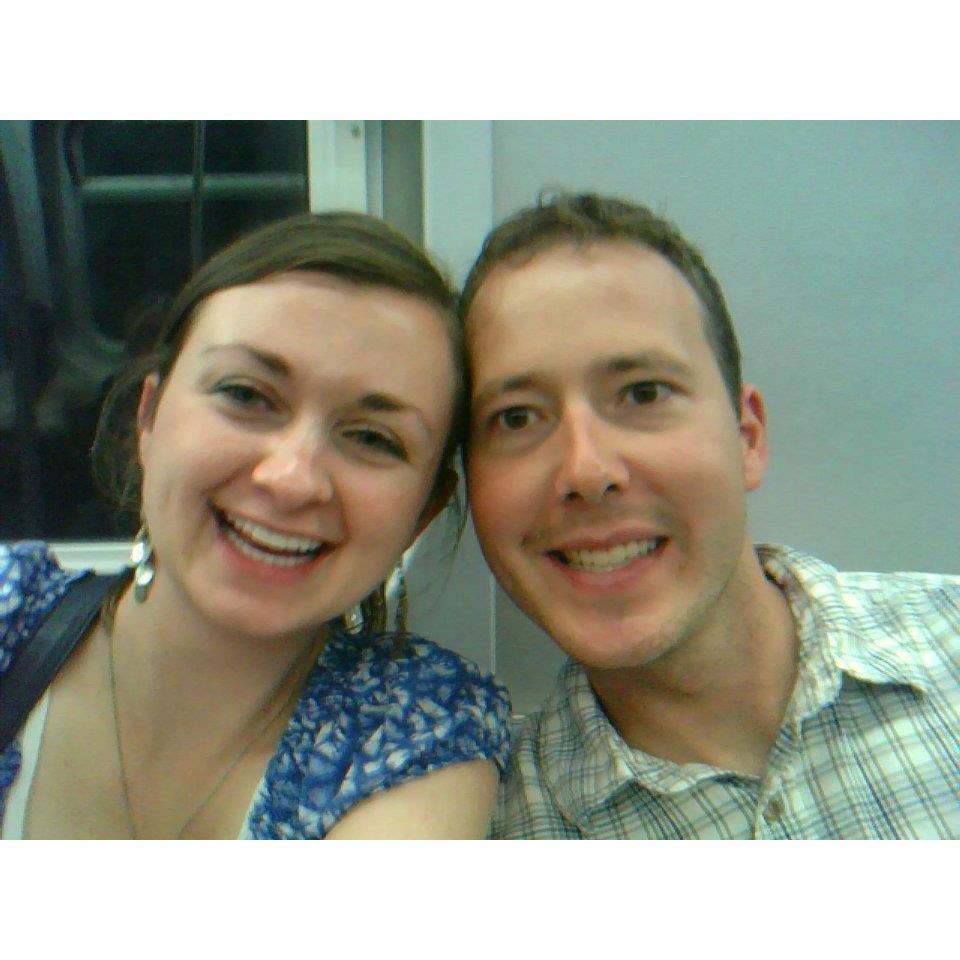 On the subway during Scott's first visit in 2012. We were babies!